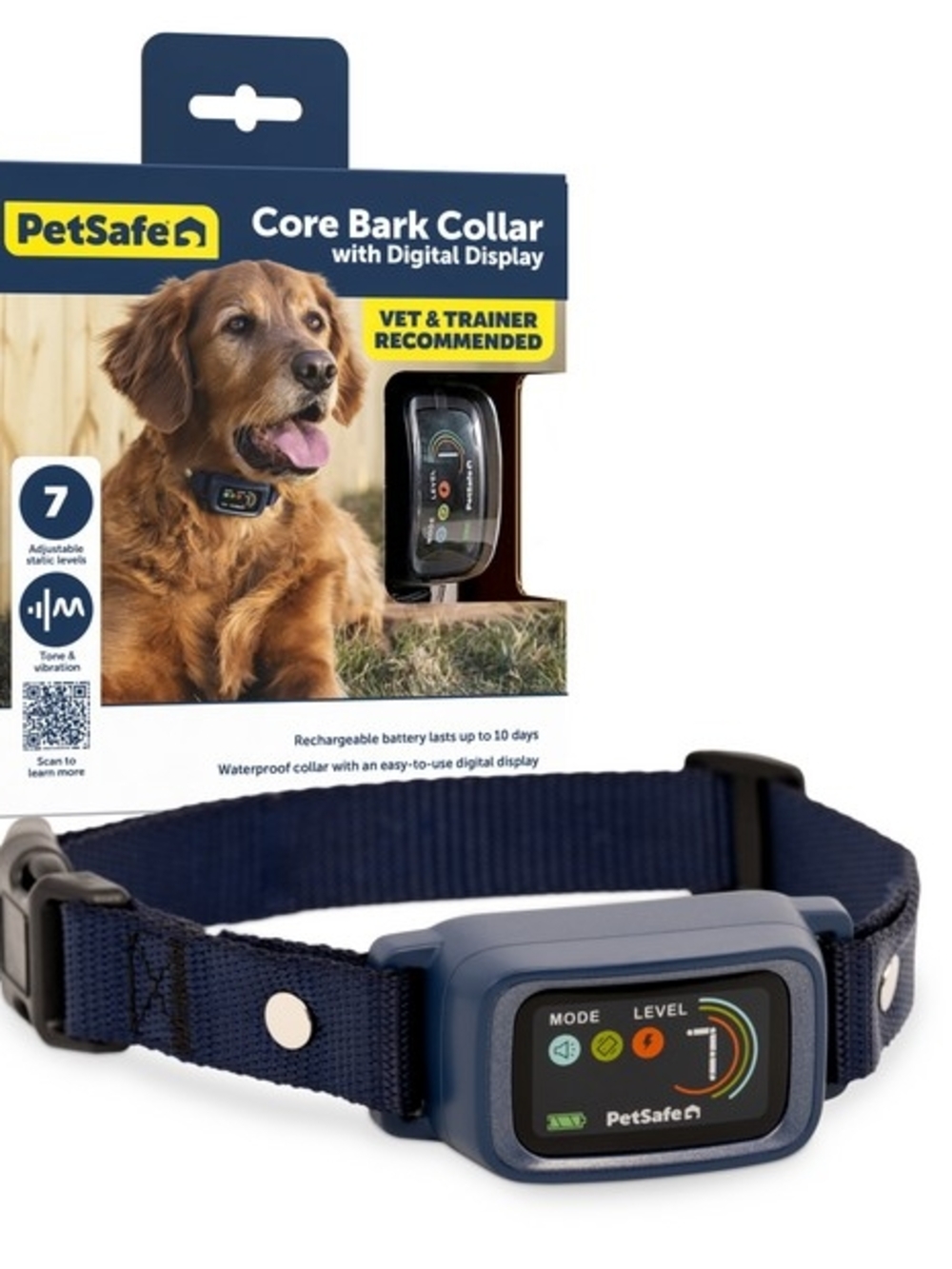 PetSafe Core Bark Collar with Digital Display - Rechargeable & Waterproof